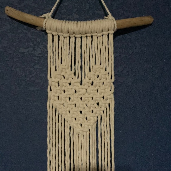 Other - Cute heart macrame wall hanging.  43”Drop. 15” wide